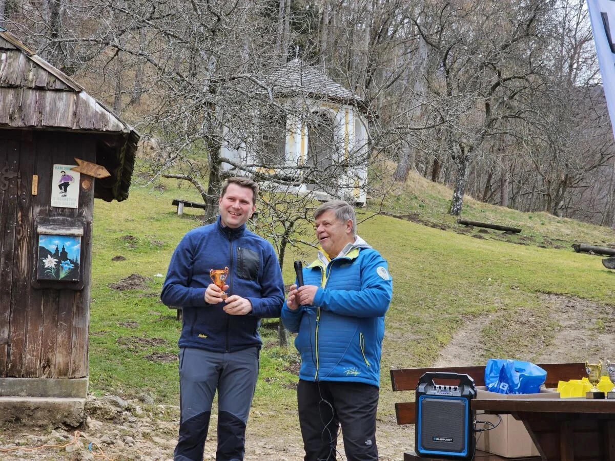 Dušan Papež predsednik ŠZ Kamnik in Matej Slapar župan