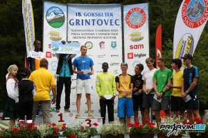 Do vrha Grintovca 215 tekačev in tekačic